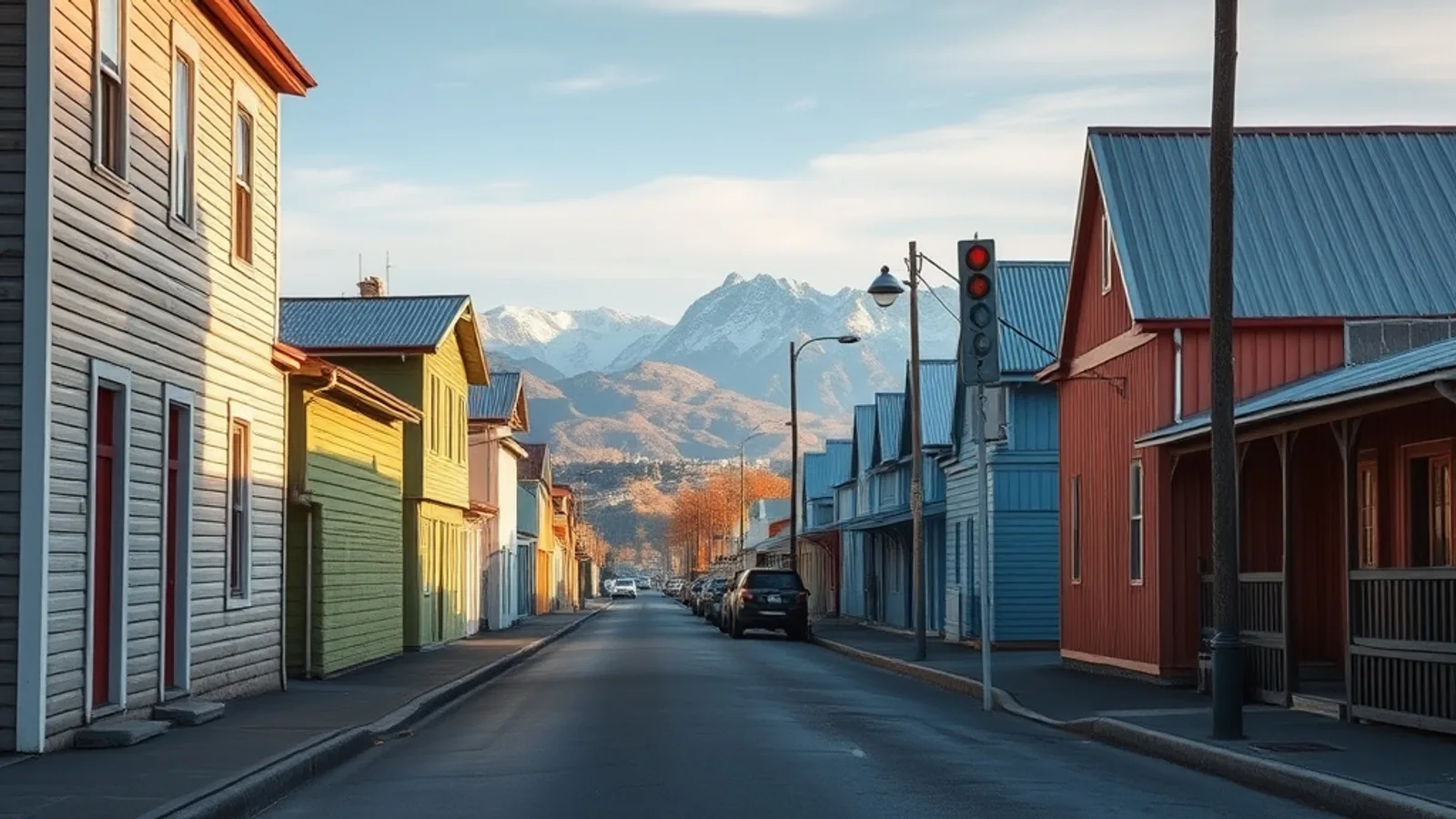 Puerto Natales, Chilean Patagonia β the town and the road out toward the park Puerto Natales, Chilean Patagonia β the town and the road out toward the park